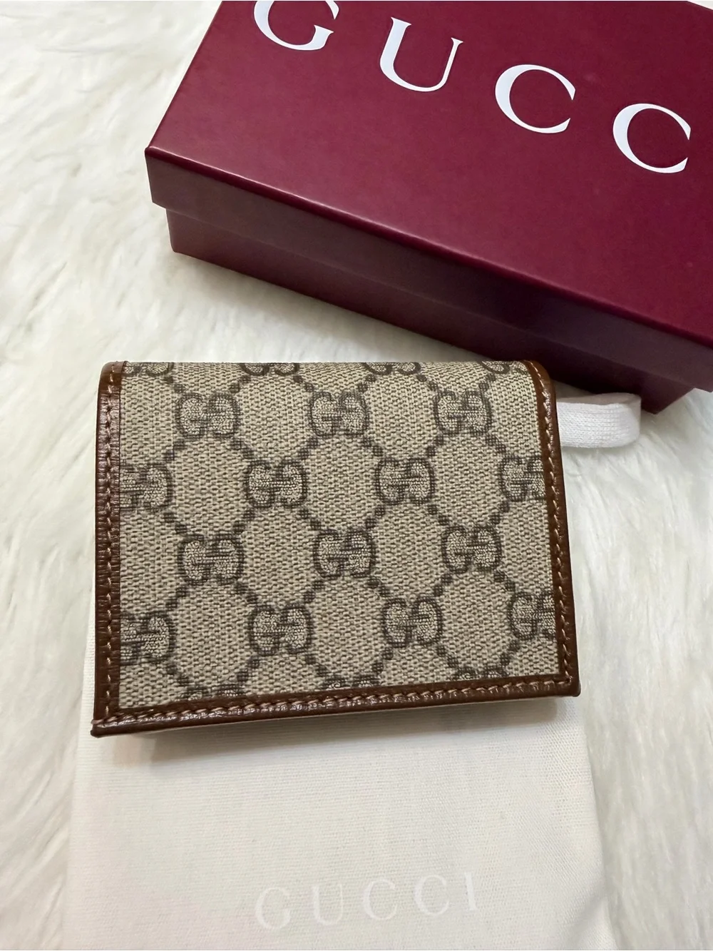 NEW✨Gucci GG Supreme Canvas Horsebit Bifold Wallet - Picture 6 of 14